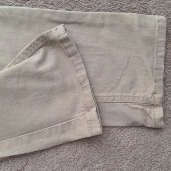 ❤️ Raw Yarm Industries Beige Jeans Pants 32 - Picture 4 of 10